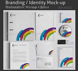 企业品牌形象识别宣传模板：Branding Identity Mock-up